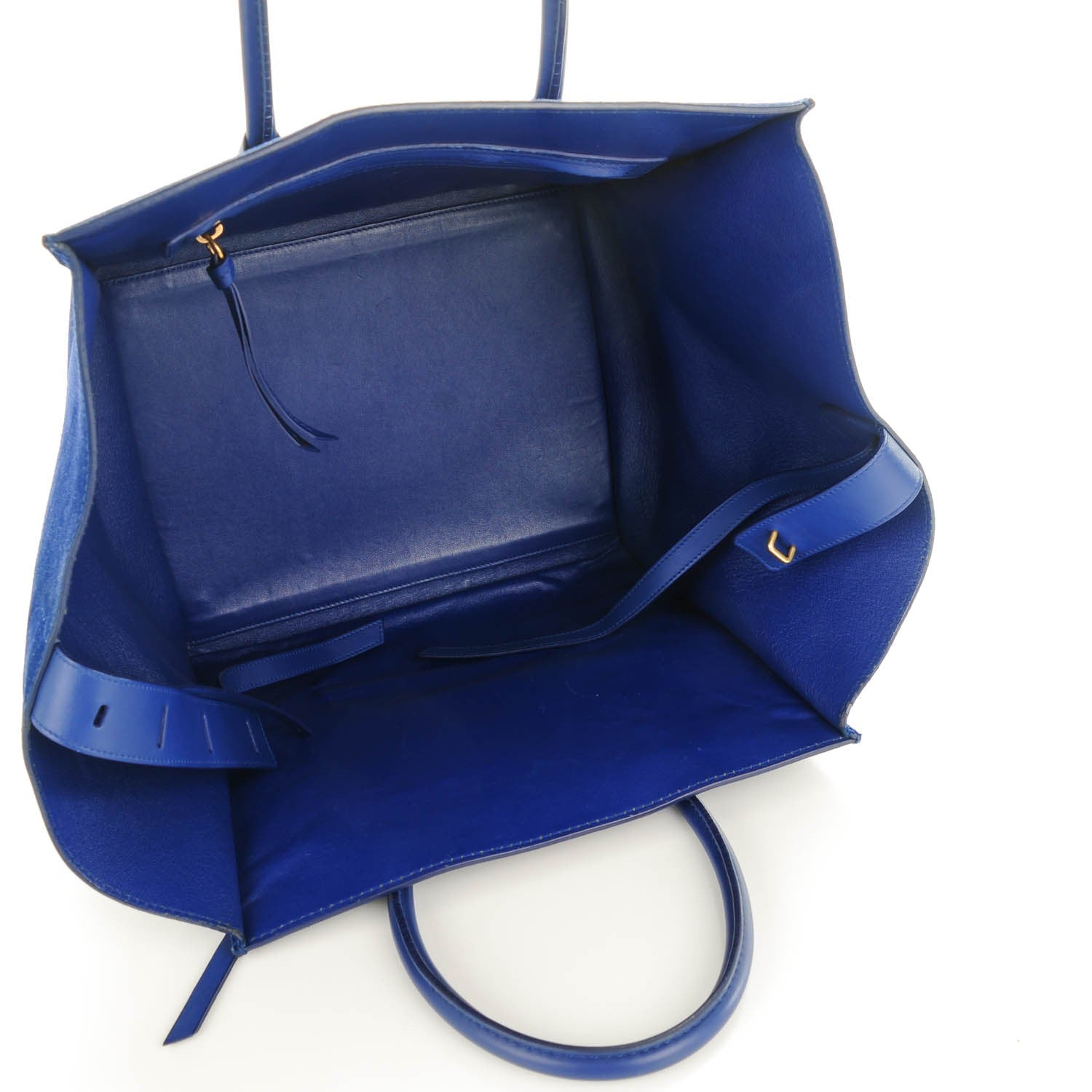 Celine Suede Medium Phantom Luggage Royal Blue 5 of 15