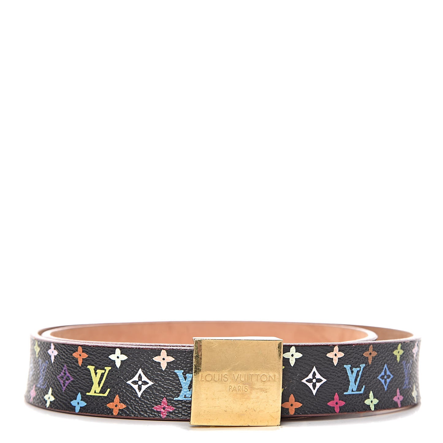 Monogram Multicolor LV Cut Reversible Belt 90 36 Black