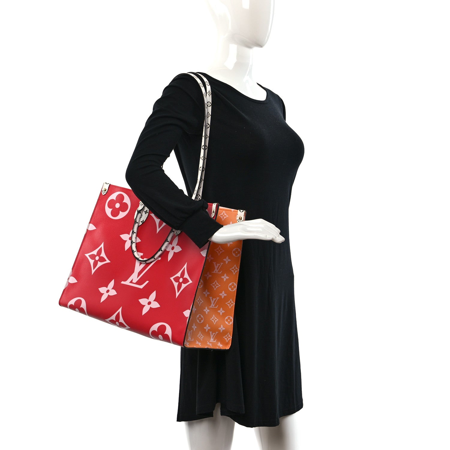 Louis Vuitton Monogram Giant Onthego GM Rouge Rose 3 of 8