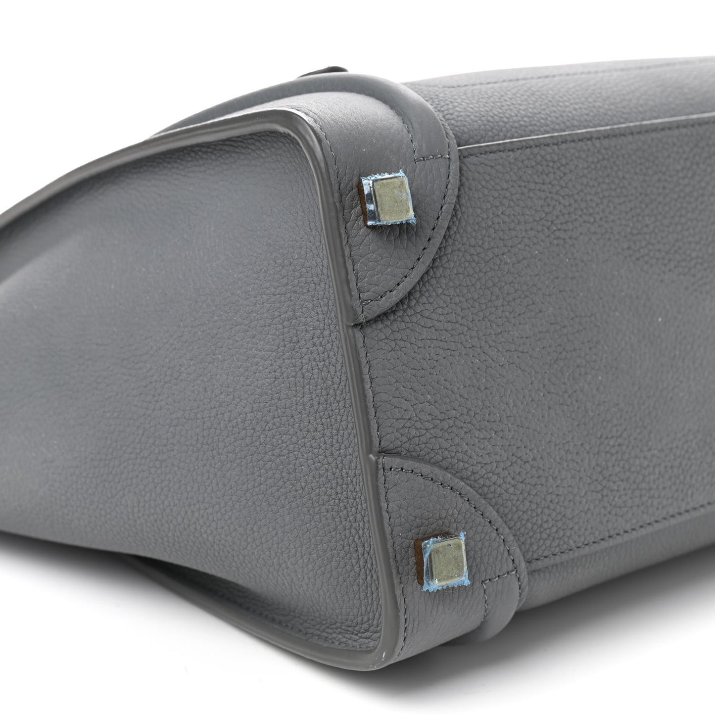 Baby Drummed Calfskin Micro Luggage Kohl