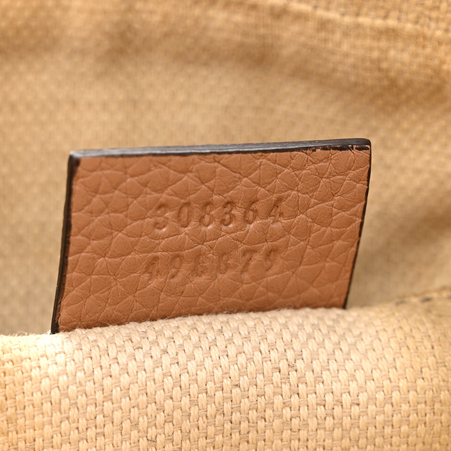 Pebbled Calfskin Small Soho Disco Bag Camelia