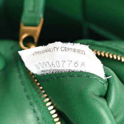 Bottega Veneta Lambskin Maxi Intrecciato Cassette Crossbody Bag Racing Green 7 of 10