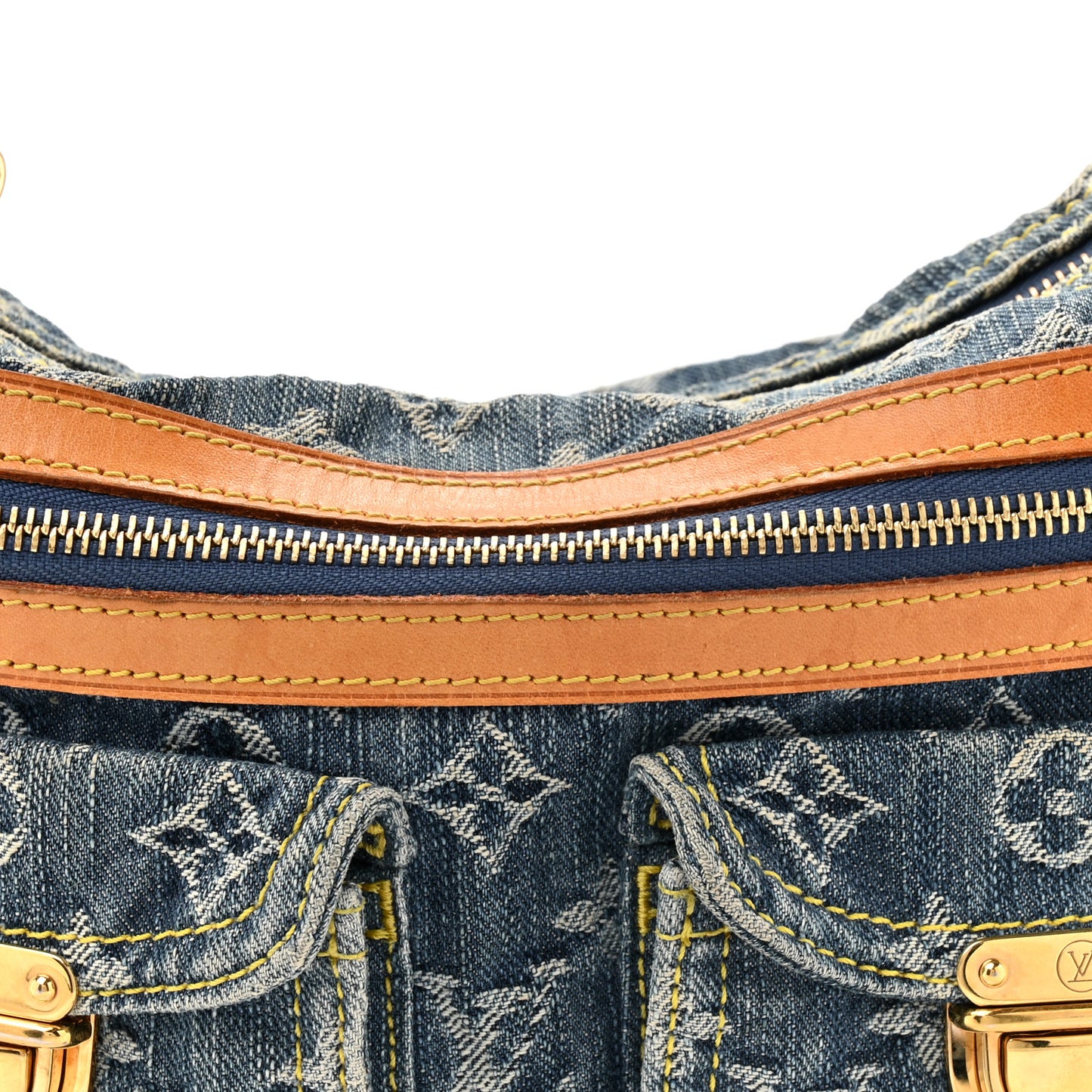 Monogram Denim Baggy PM Blue