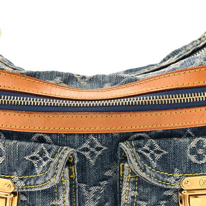 Louis Vuitton Monogram Denim Baggy PM Blue 7 of 11