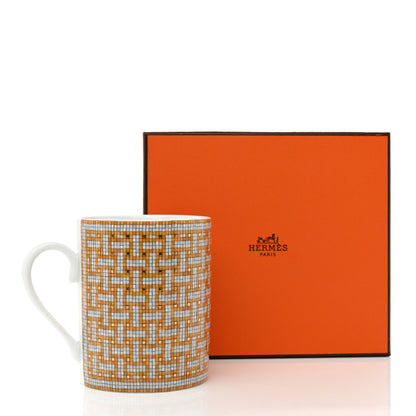 Hermes Porcelain Mosaique au 24 Mug Gold 8 of 8