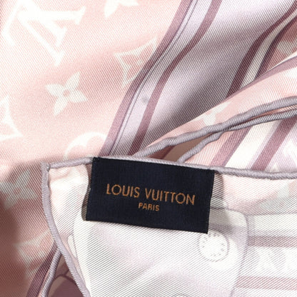 Louis Vuitton Silk Monogram LV World Square Scarf Light Pink 2 of 3