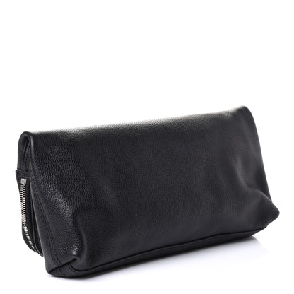 Alexander McQueen Grainy Calfskin Padlock Skull Clutch Black 4 of 8