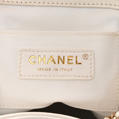 Chanel Lambskin Quilted Small Duma Drawstring Backpack White 6 of 17