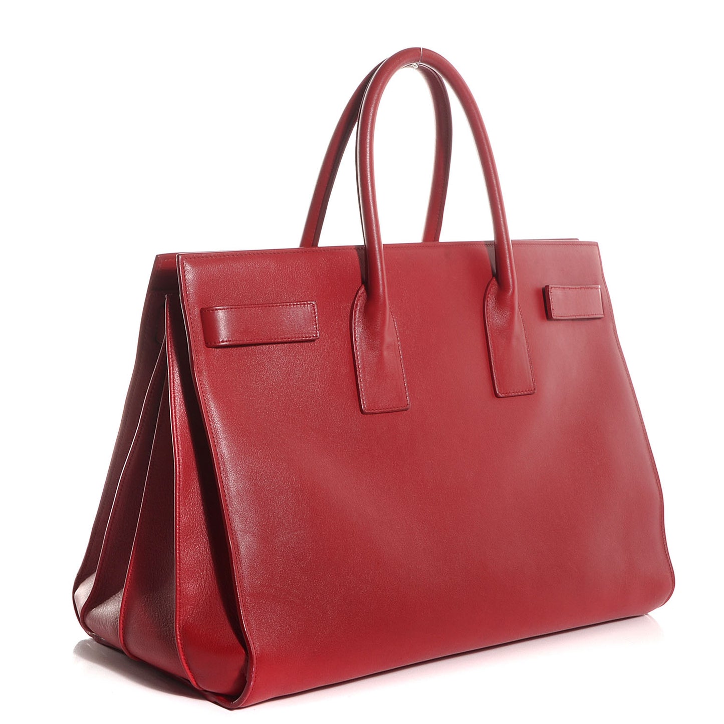 Calfskin Large Sac de Jour Carryall Lipstick Red