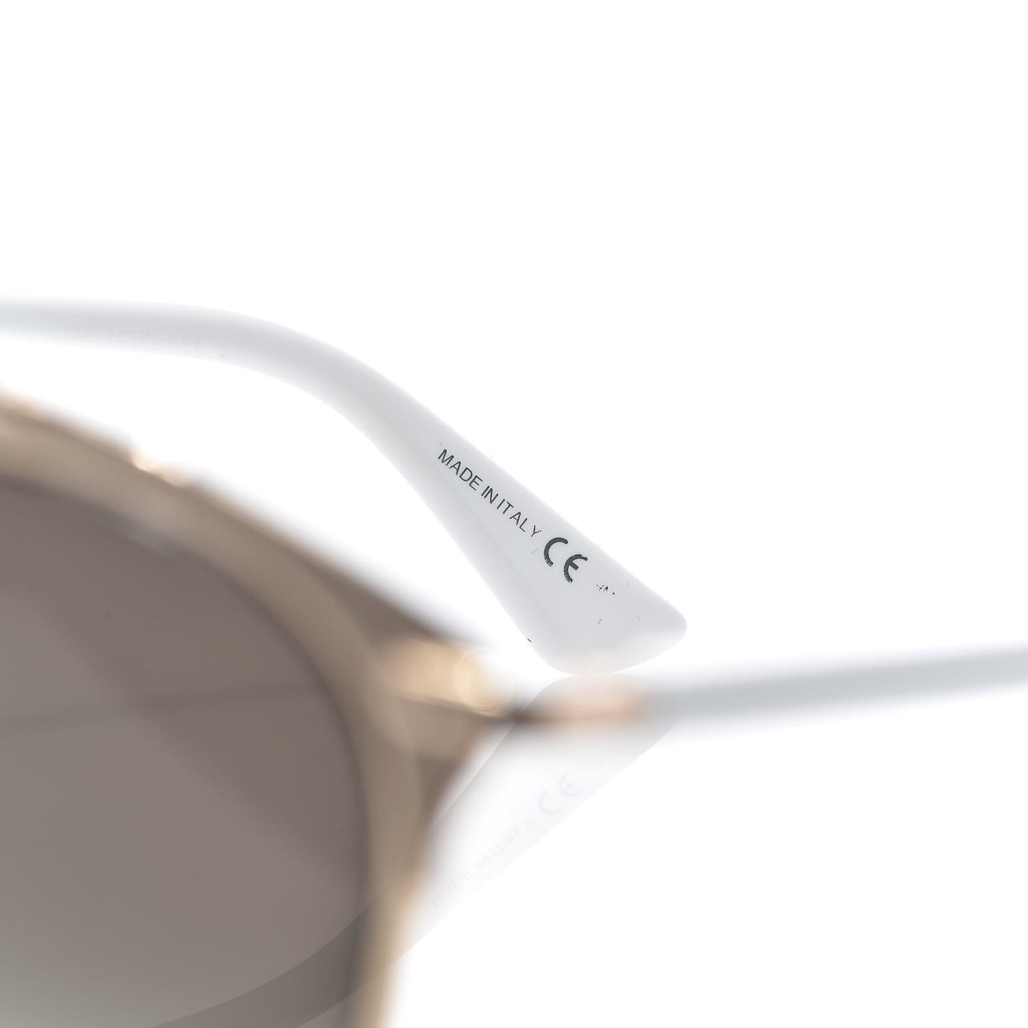 Reflected Sunglasses Gold White