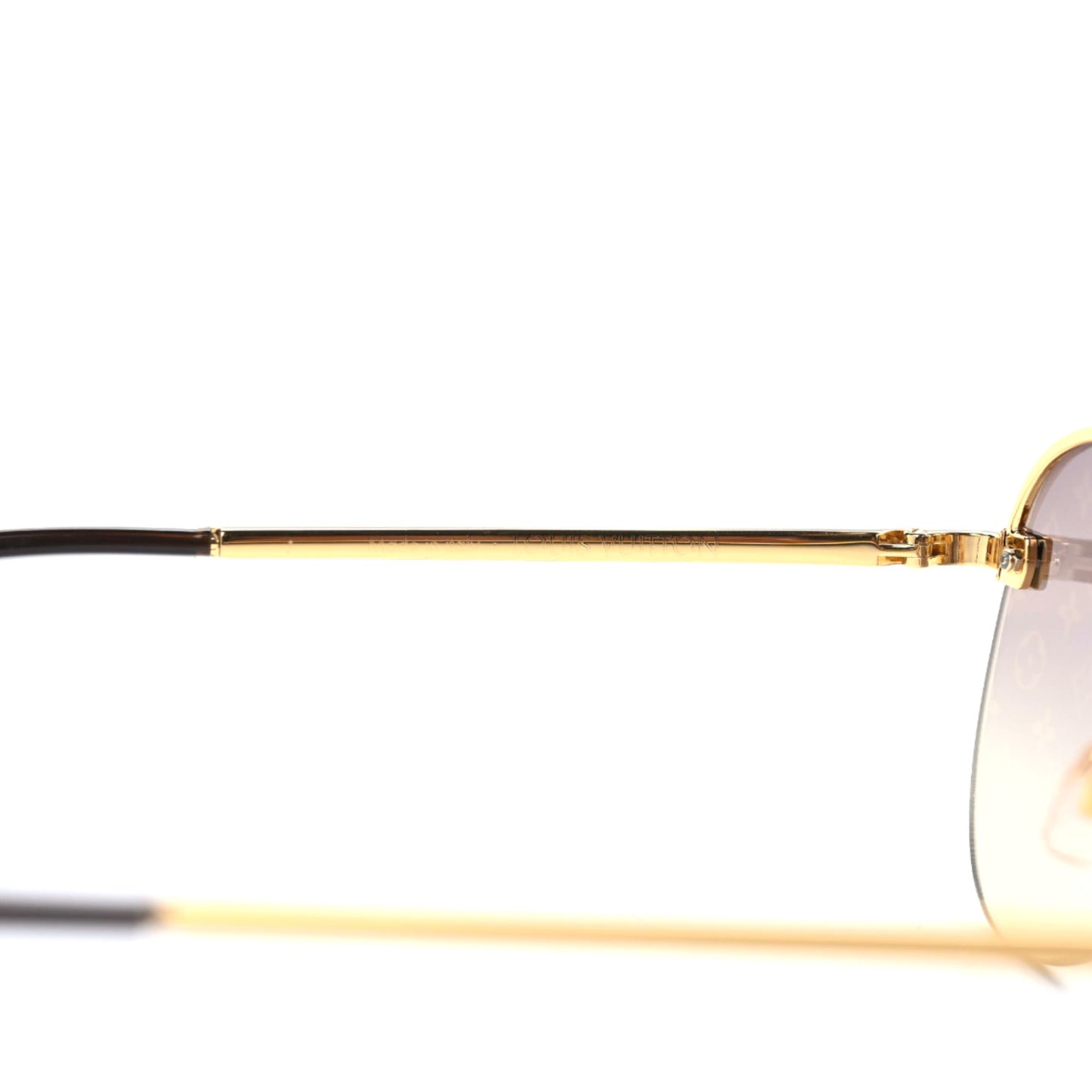 Metal Clockwise Sunglasses Z1020W Gold