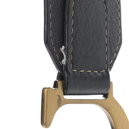 Christian Dior Grained Calfskin Double Saddle Bag Black 11 of 12