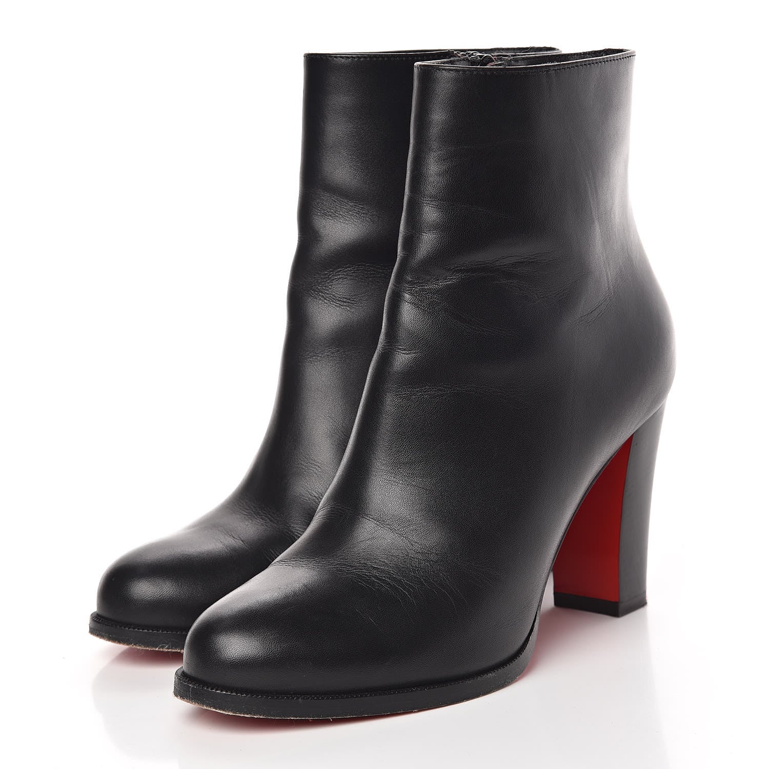 Christian Louboutin Calfskin Adox 85 Ankle Boots 36.5 Black 3 of 15