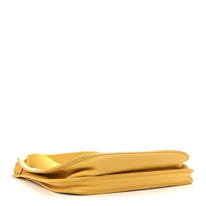 Hermes Toile Taurillon Clemence Evelyne III GM Jaune 4 of 14