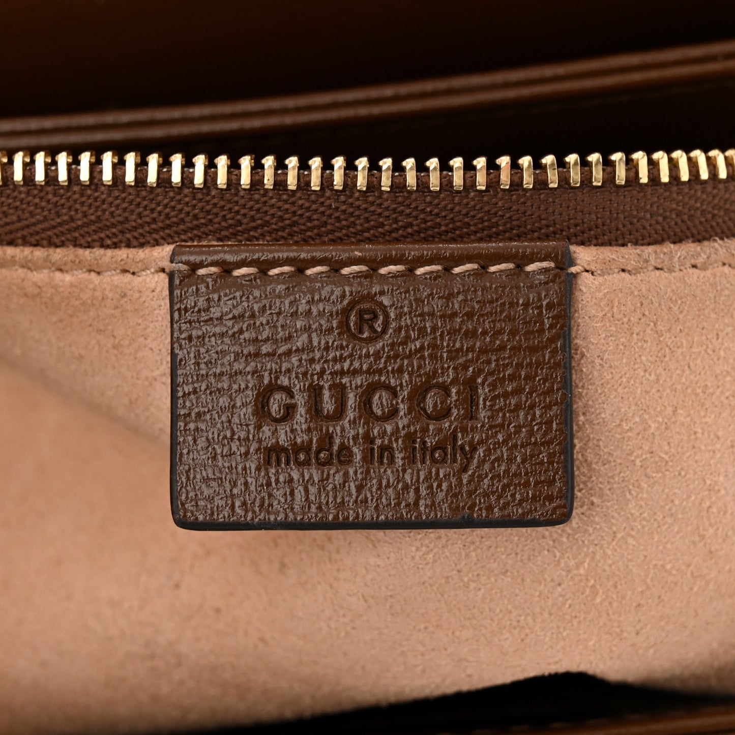 GG Supreme Monogram Horsebit 1955 Shoulder Bag Beige Brown Sugar
