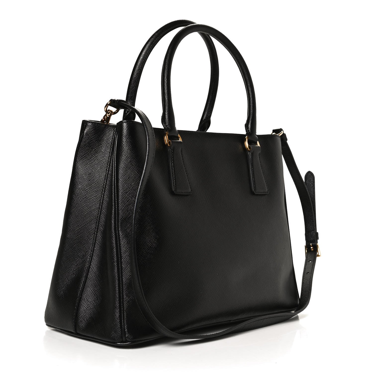 Prada Saffiano Lux Medium Tote Black 3 of 14