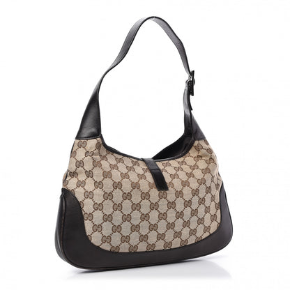 Gucci Monogram Small Jackie O Hobo Brown 3 of 9