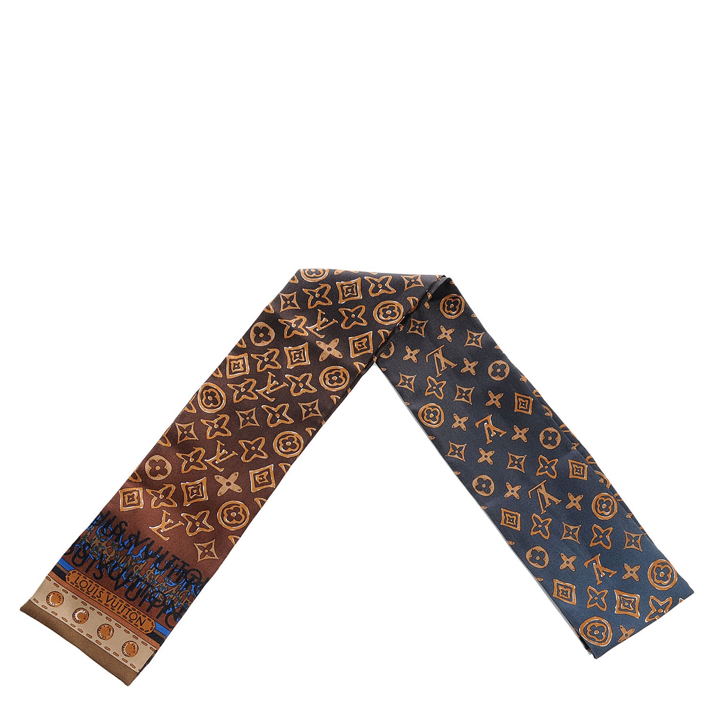 Silk Monogram Map Bandeau