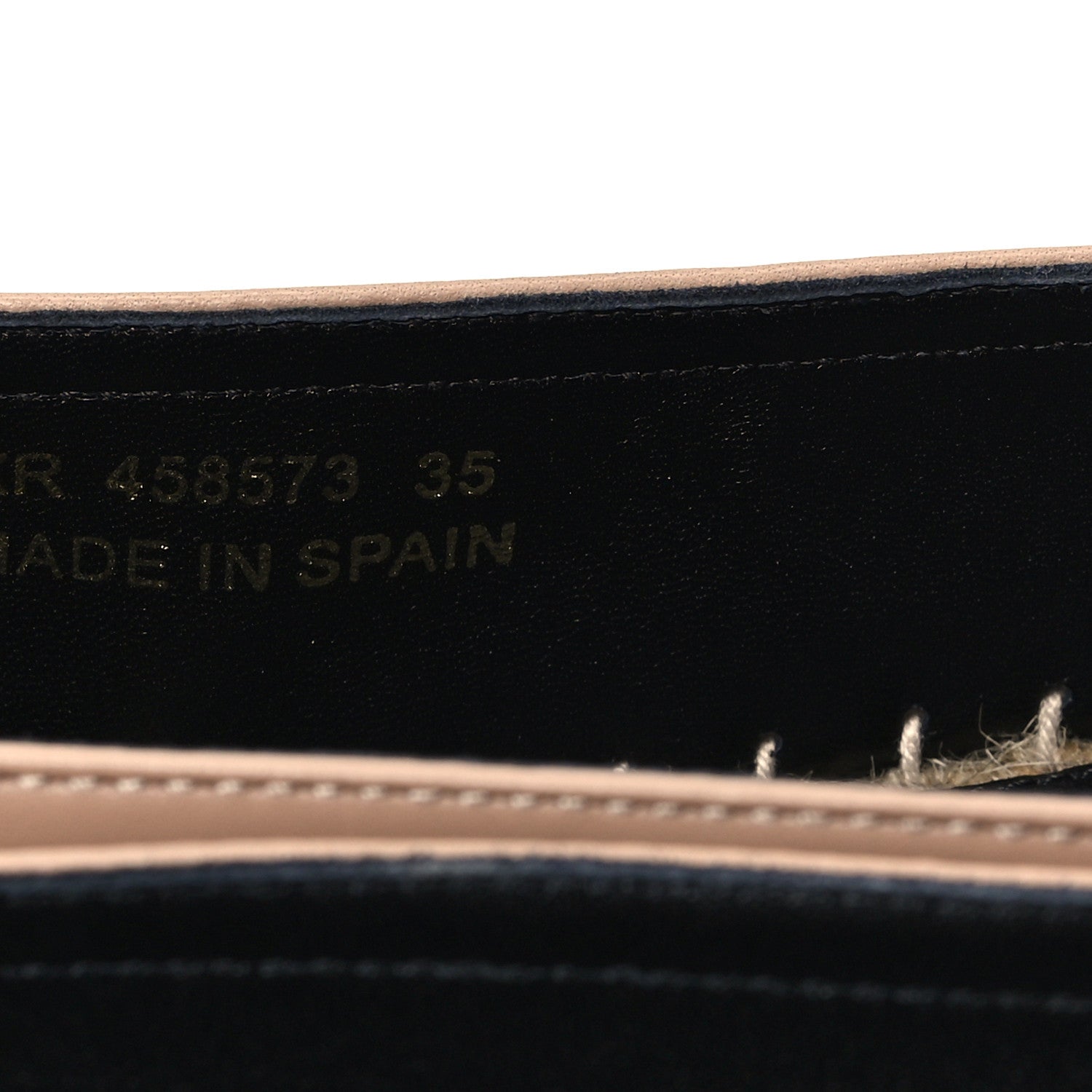 Saint Laurent Lambskin Monogram Espadrilles 35 Nude 9 of 10