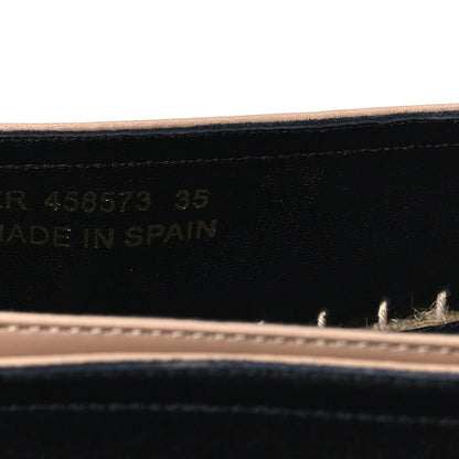 Saint Laurent Lambskin Monogram Espadrilles 35 Nude 9 of 10