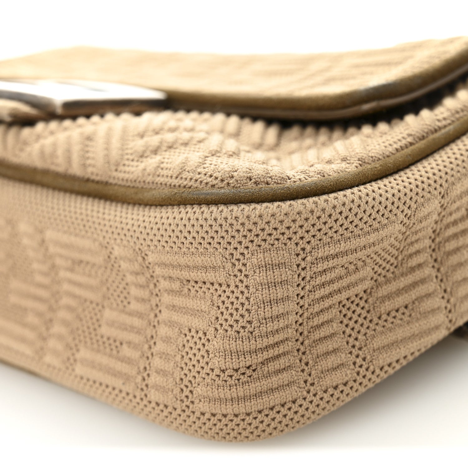 Fendi Technical Fabric FF Midi Chain Baguette Sand 8 of 8