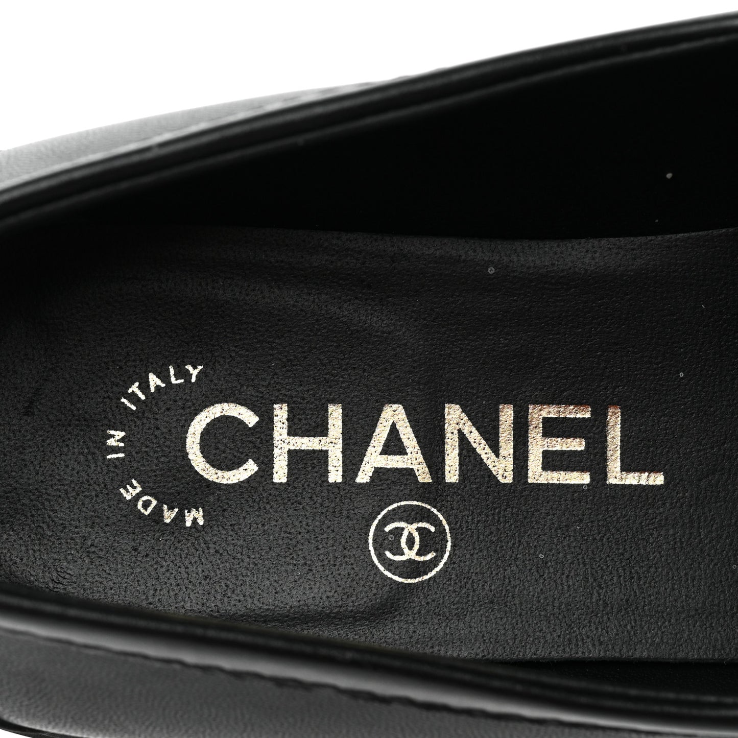 Lambskin Quilted CC Turnlock Loafers 38.5 Black