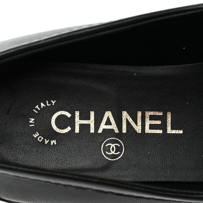 Chanel Lambskin Quilted CC Turnlock Loafers 38.5 Black 7 of 9