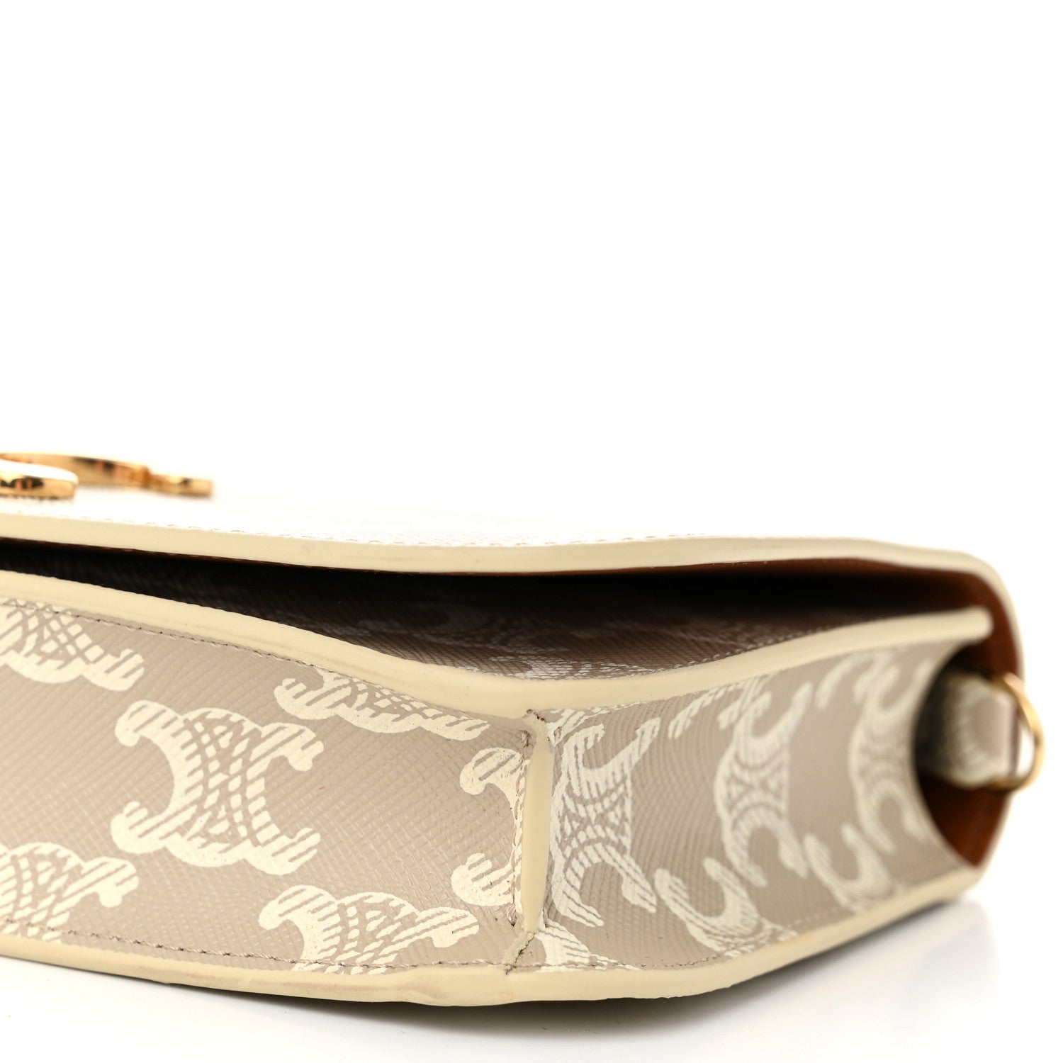 Celine Canvas Calfskin Triomphe Multipochette Grege 10 of 10