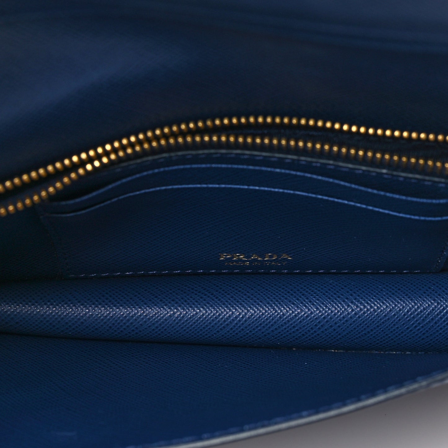 Saffiano Metal Oro Mini Bag Bluette