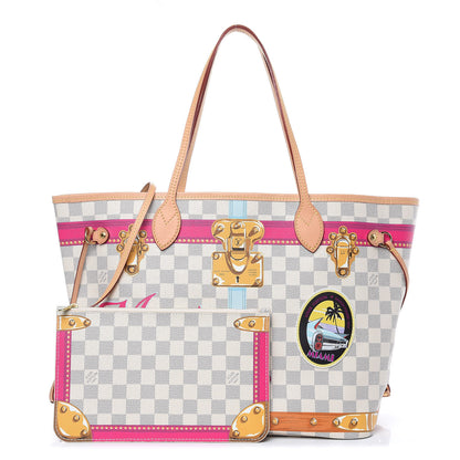 Louis Vuitton Damier Azur Summer Trunks Miami Neo Neverfull MM 1 of 10