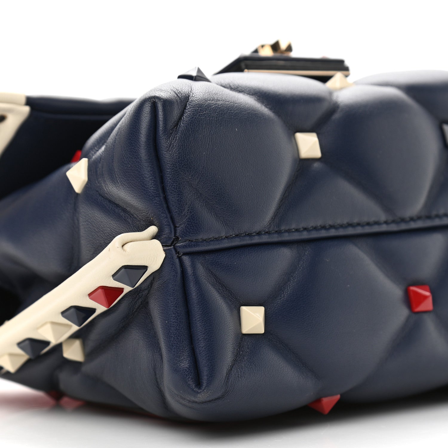 Valentino Garavani Nappa Mini Candystud Top Handle Bag Navy 5 of 11