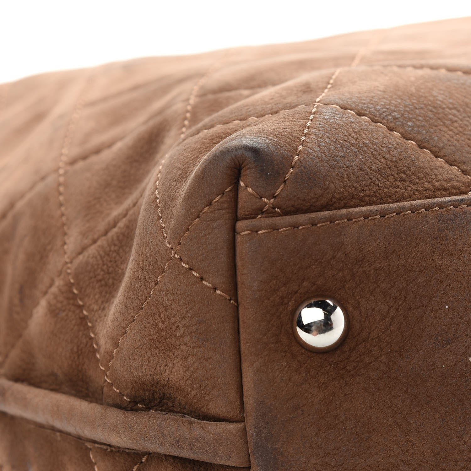 Chanel Nubuck Hobo Light Brown 10 of 13