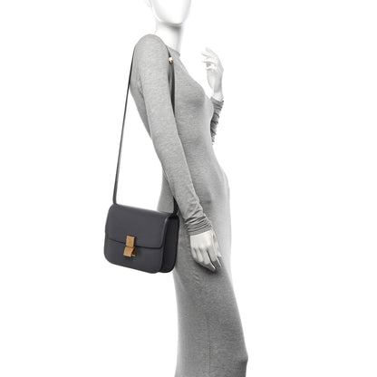 Celine Liege Calfskin Medium Classic Box Flap Bag Grey 2 of 11