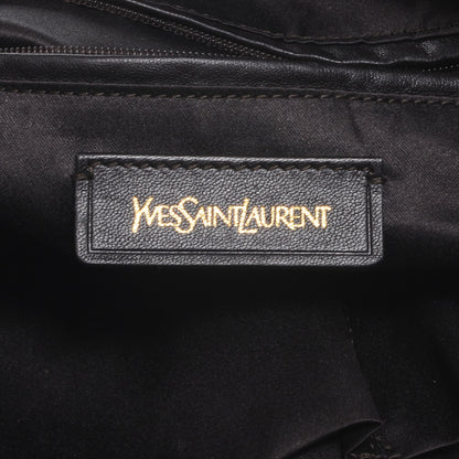 Saint Laurent Leather Oversized MUSE Black Cherry 6 of 7