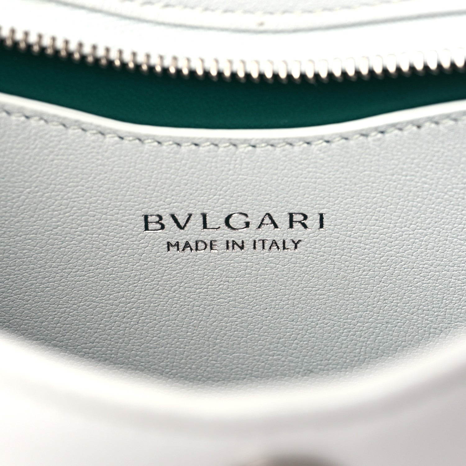 Bulgari Calfskin Serpenti Baia Shoulder Bag White 6 of 8
