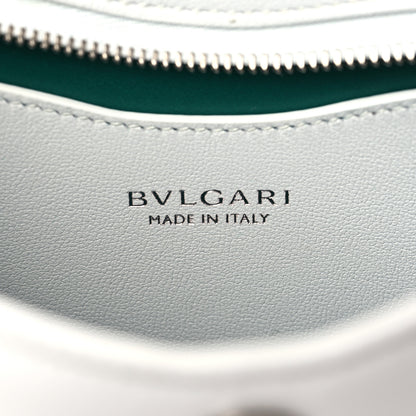 Bulgari Calfskin Serpenti Baia Shoulder Bag White 6 of 8