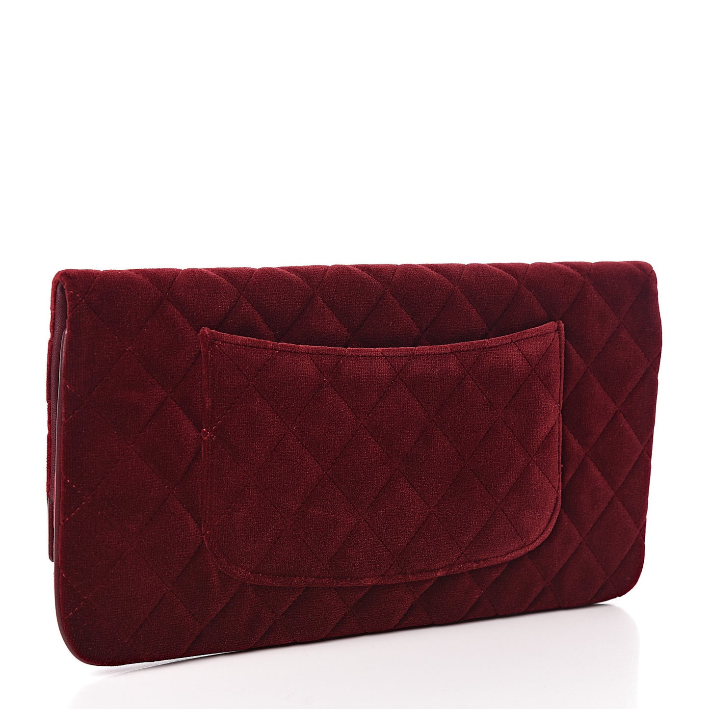 Velvet Lambskin Large 31 Pouch Burgundy