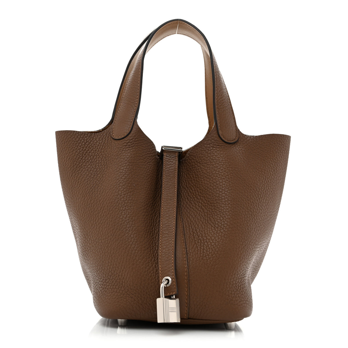 Hermes Taurillon Clemence Swift Eclat Picotin Lock 18 PM  Alezan Biscuit 1 of 11