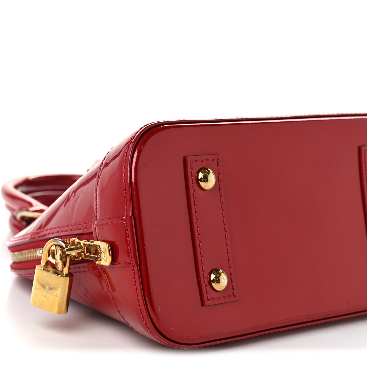 Louis Vuitton Vernis Alma BB Pomme D'Amour 9 of 11