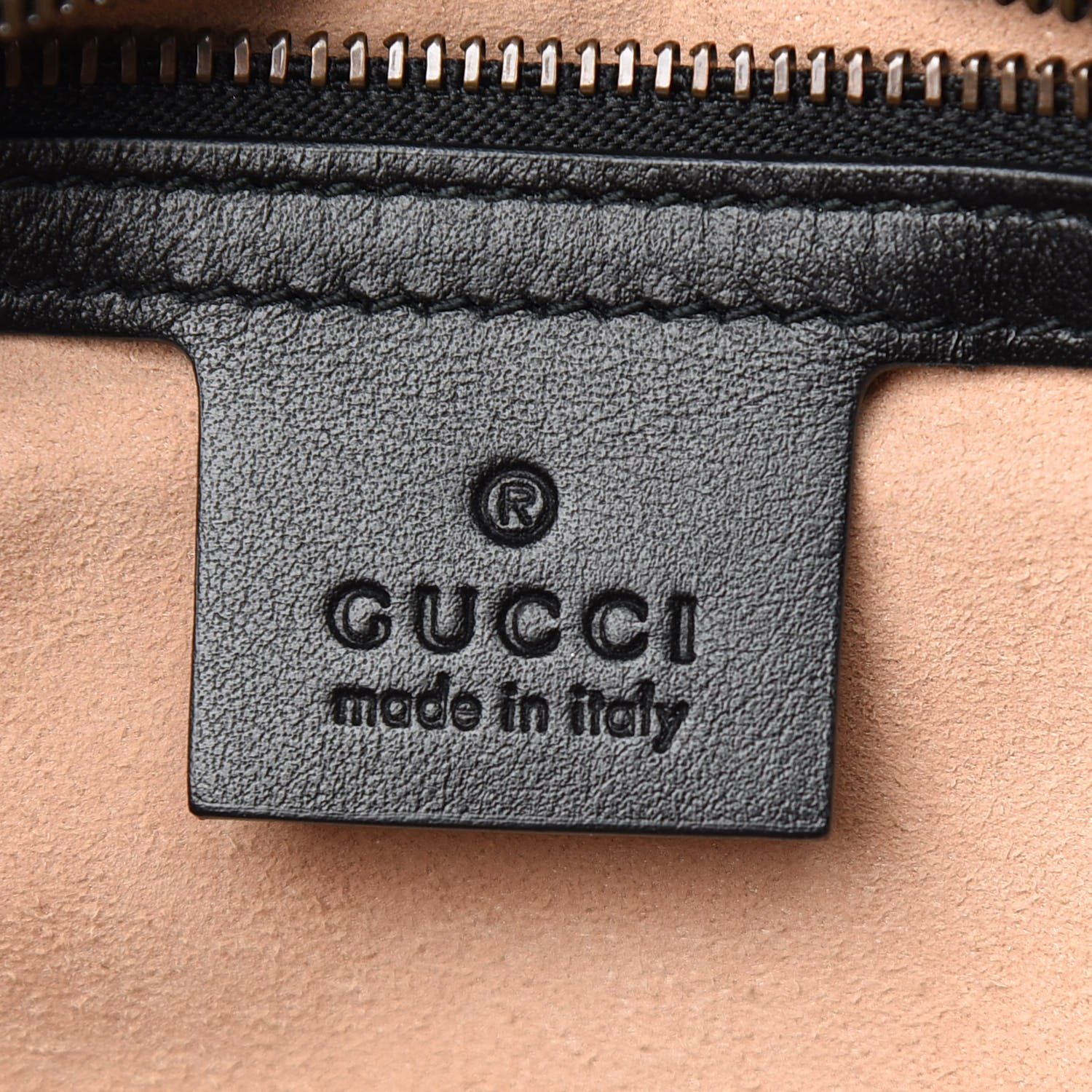 Gucci Calfskin Matelasse Small GG Marmont Shoulder Bag Black 5 of 10