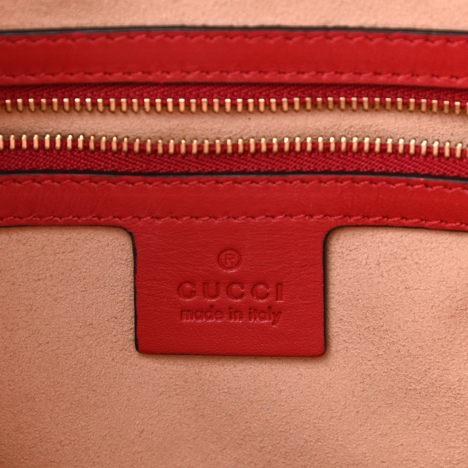 Gucci GG Supreme Monogram Medium Padlock Tote Red 6 of 10