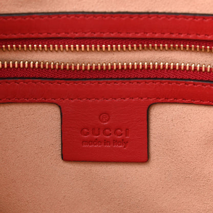 Gucci GG Supreme Monogram Medium Padlock Tote Red 6 of 10