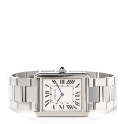 Cartier Stainless Steel 27mm Tank Solo Quartz Watch 2 of 7
