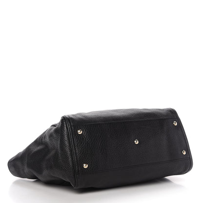 Gucci Pebbled Calfskin Medium Soho Shoulder Bag Black 4 of 10