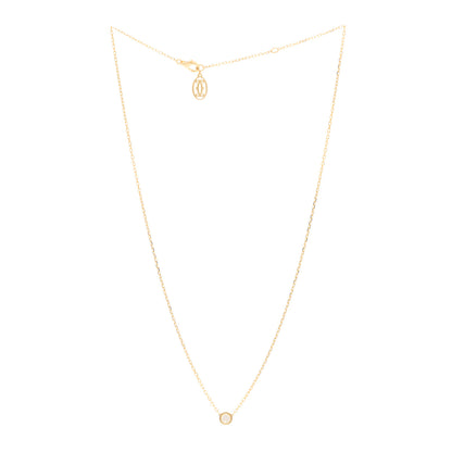 Cartier 18K Yellow Gold Diamond LM D'Amour Pendant Necklace 3 of 5
