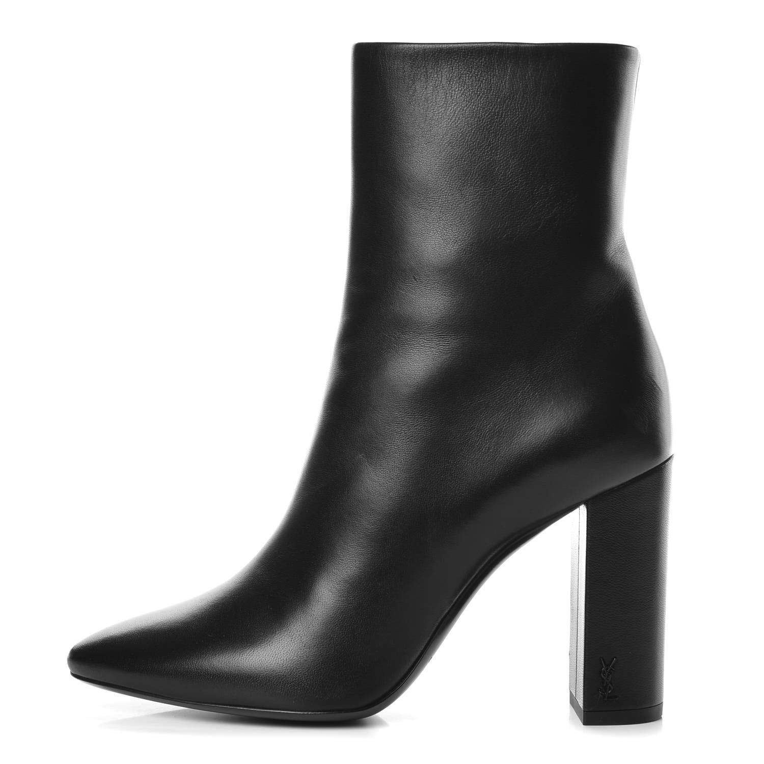 Saint Laurent Nappa Vendome Loulou Ankle Zip Boot 38 Black 1 of 10