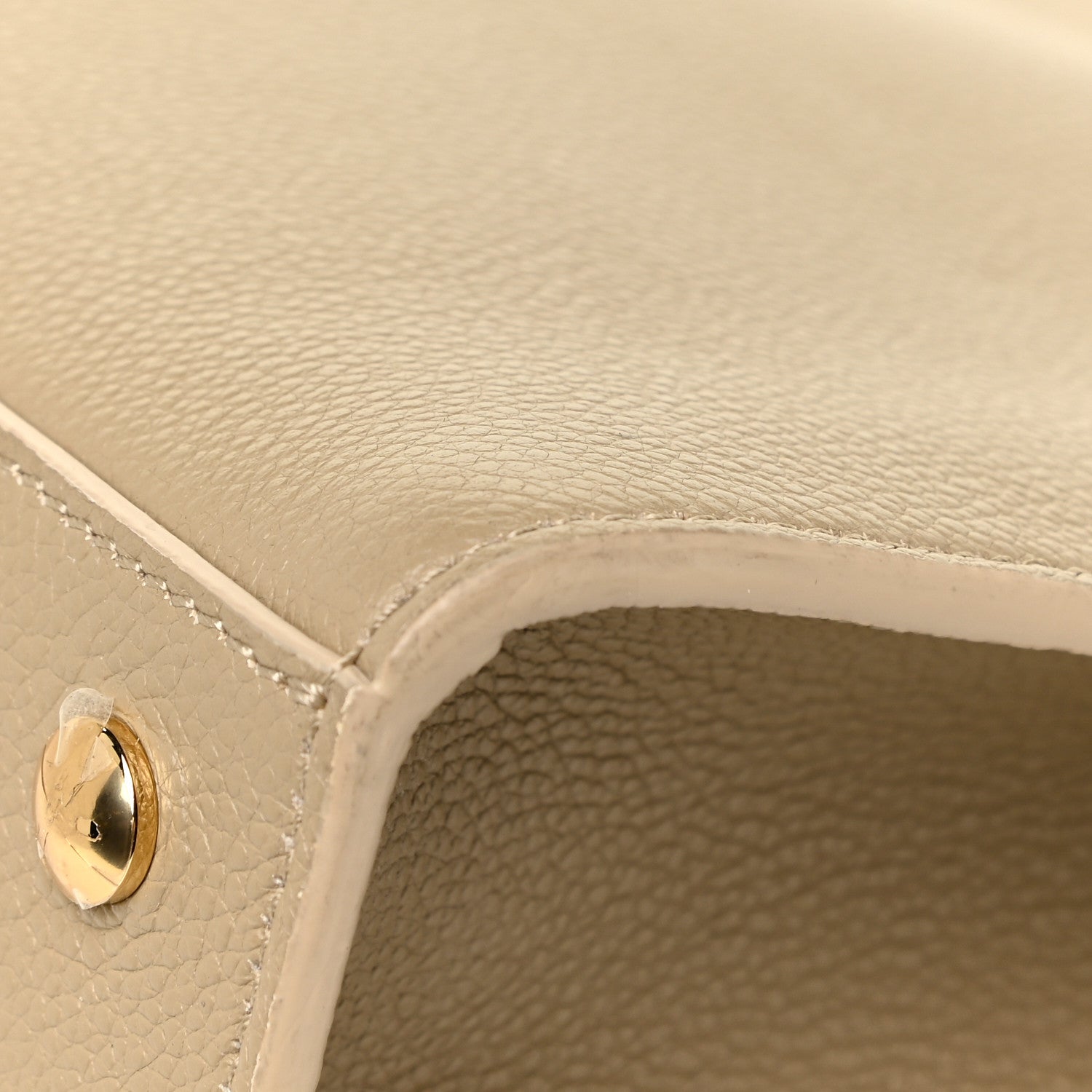 Burberry Grainy Calfskin Title Bag Light Beige 14 of 16