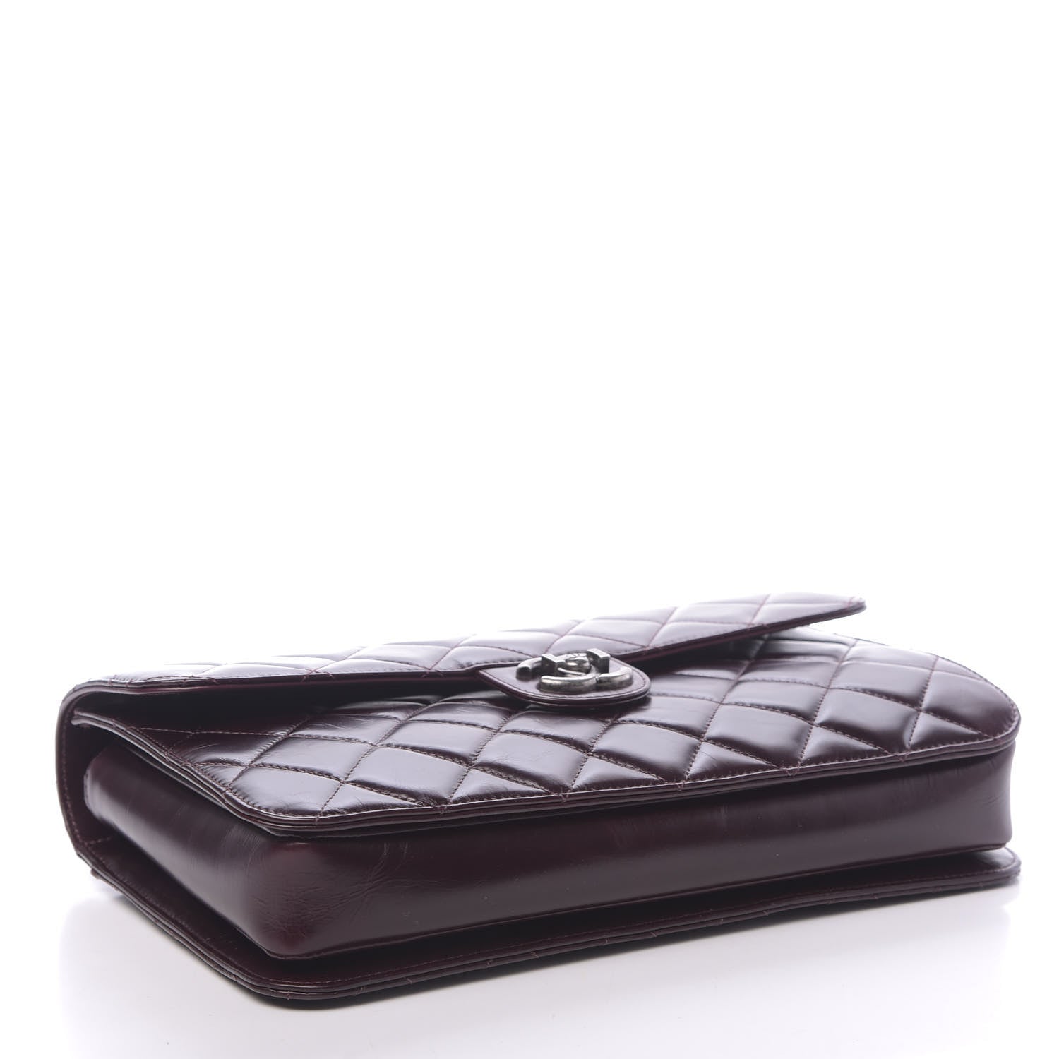 Chanel Calfskin Quilted Large Perfect Edge Flap Bordeaux 4 of 11