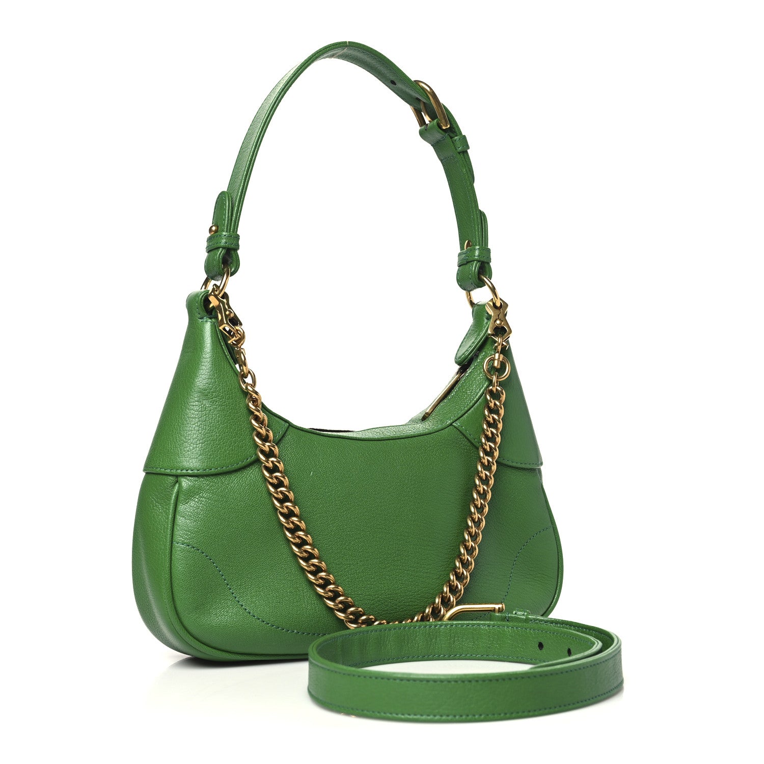 Gucci Goatskin Small Aphrodite Shoulder Bag New Shamarock 3 of 11