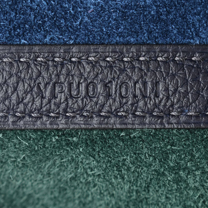 Hermes Taurillon Clemence Casaque Picotin Lock 22 MM Vert Cypres Bleu Nuit Black 7 of 12